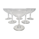 6 champagne glasses in Baccarat crystal, Nancy model, circa 1920