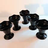 5 dessert cups ice cream sorbet octime luminarc arcoroc vintage 1980