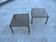 Paire de tables basses plexiglas fumé 1970