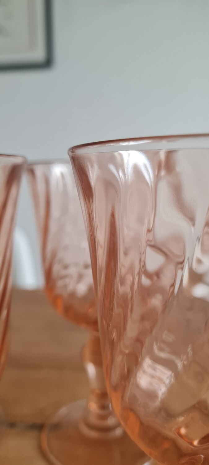 Set of 7 arcopal glasses model Rosaline