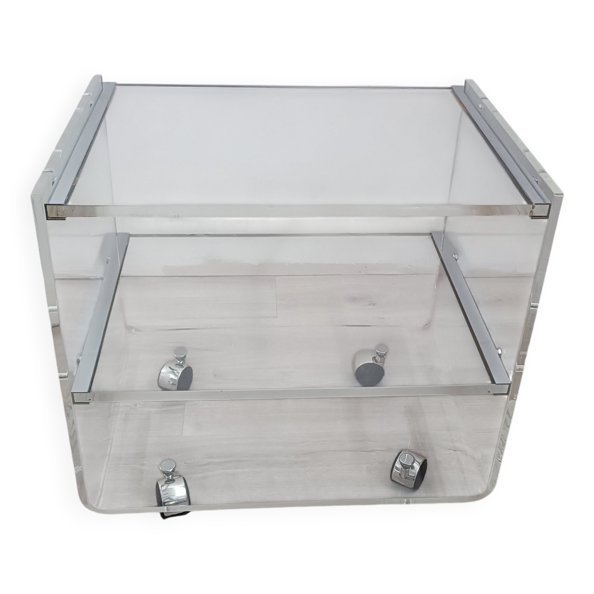 Rolling table by David Lange for Les invisibles du Marais 1970s