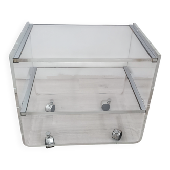 Rolling table by David Lange for Les invisibles du Marais 1970s