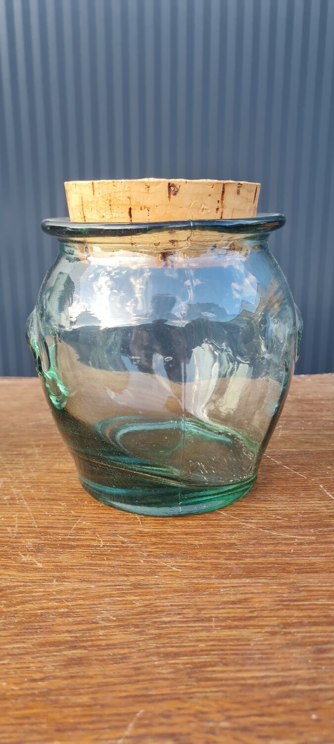 Set of 4 glass spice jars