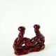 Large woven ceramic candle holder, Bordeaux, 1960