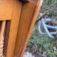 Commode en rotin et bois vintage
