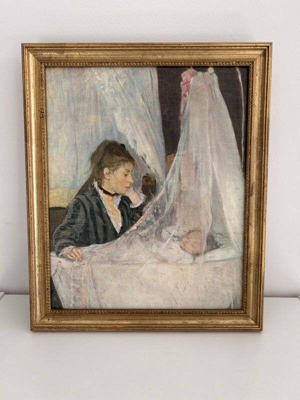 Tableau reproduction sur toile – Le Berceau -Berthe Morisot – Édition Braun
