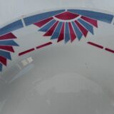Set of 3 flat plates and 3 hollow plates