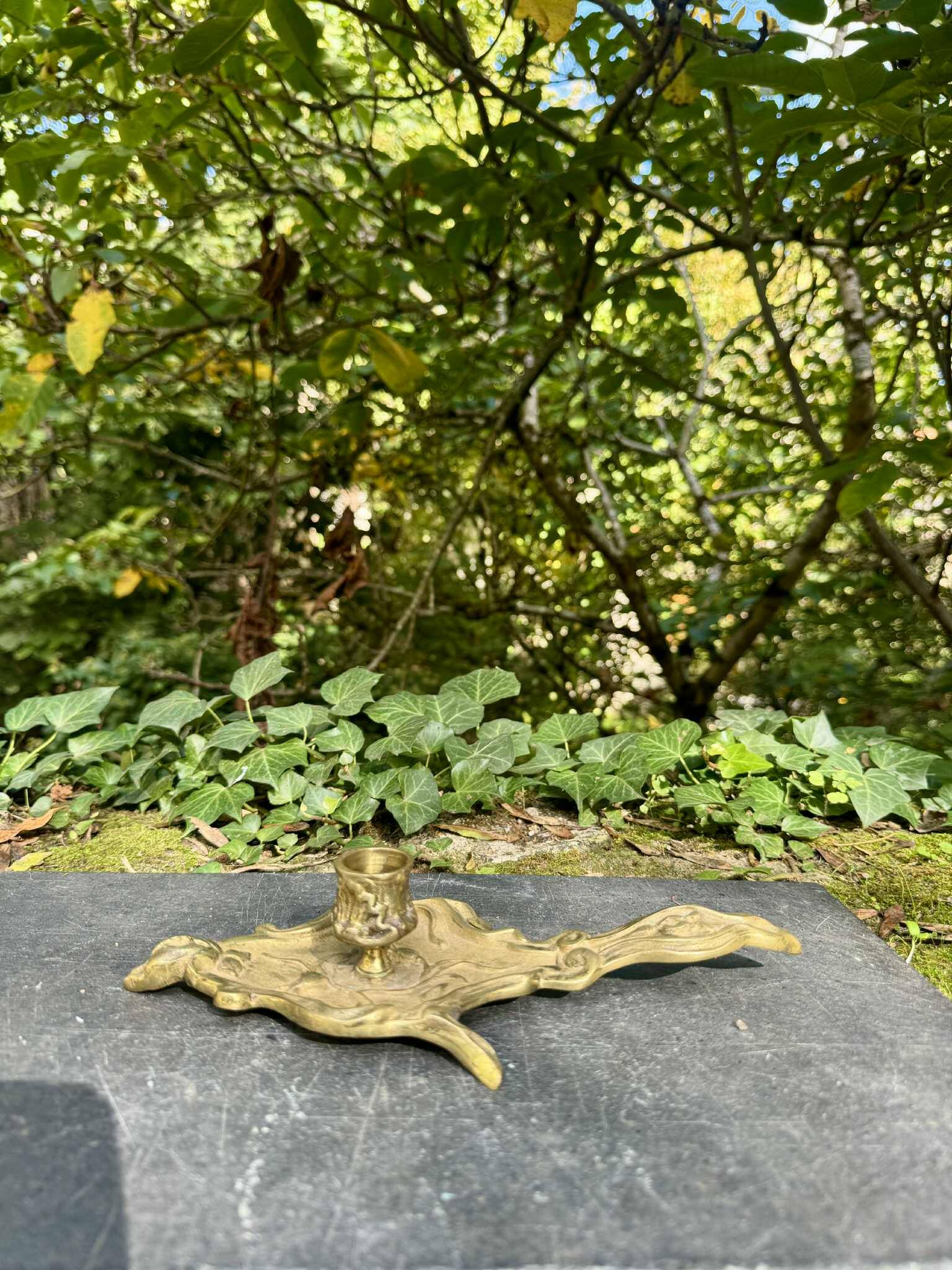 Brass candlestick from the Napoleon III era
