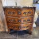 Small Louis XV Transition jump commode, Breccia marble, 79 cm