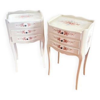 Pair of romantic bedside tables