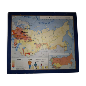 Map, school displays mdi 50s