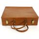 Ensemble de trois valises en cuir vintage