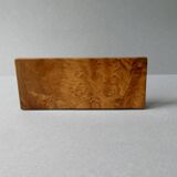 Salt and pepper shakers in olive wood and magnifying glass, 70s-80s