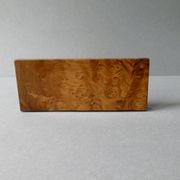 Olive wood and burl salt and pepper shakers, 1970s-80s.