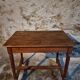 Antique French oak table, writing table from the early 19th century.
