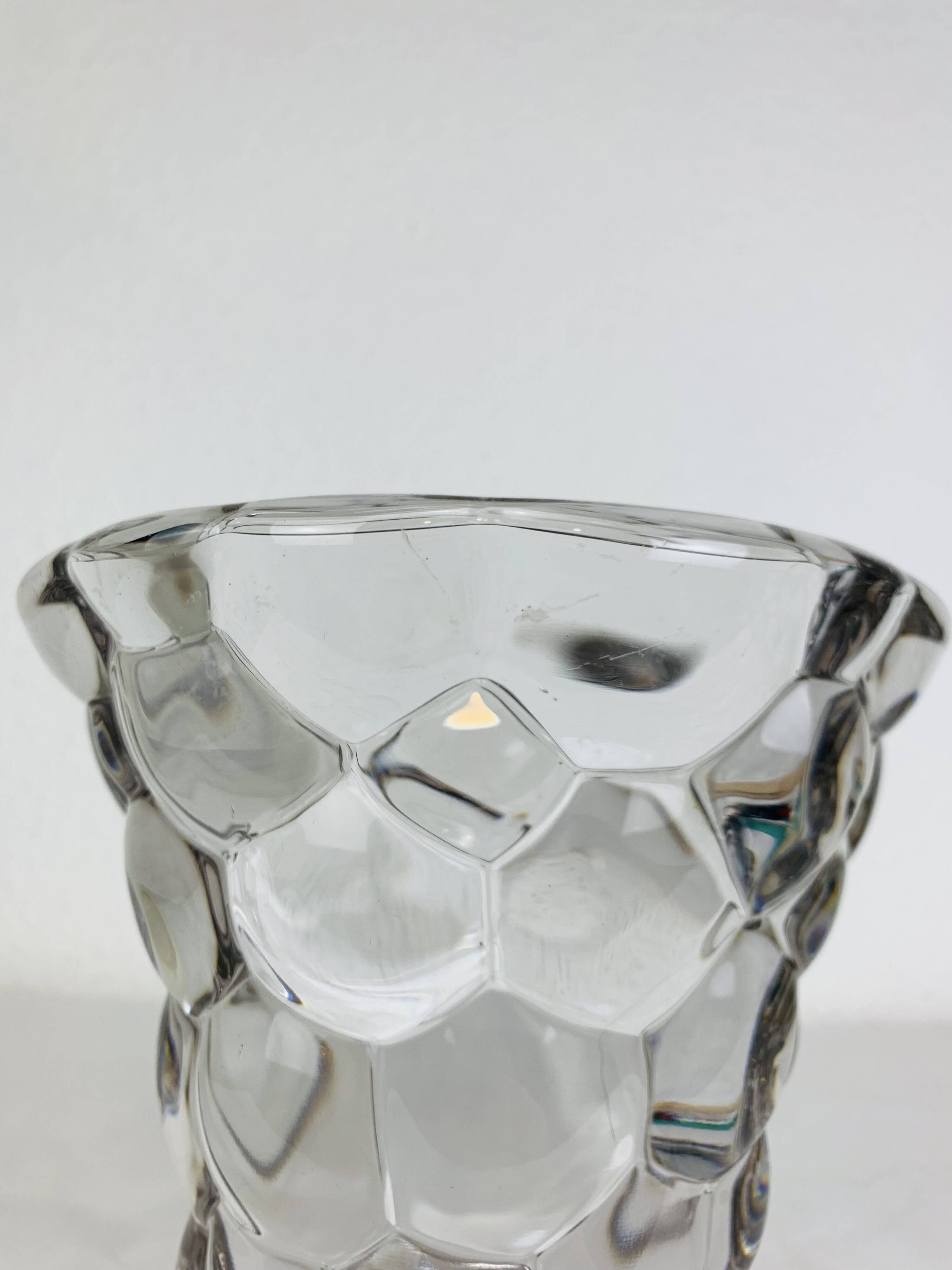 Pierre D'Avesn art deco vase, Honeycomb model