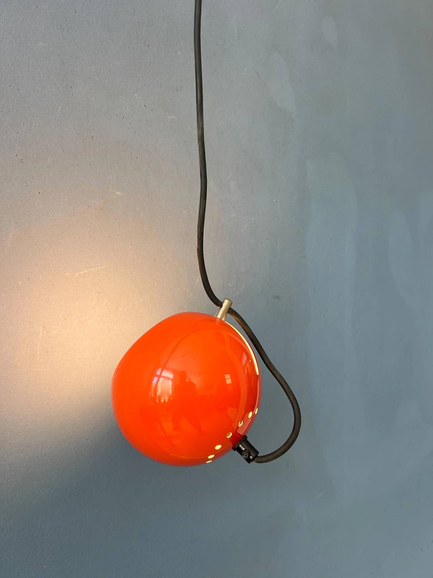 Small red adjustable Artimeta eyeball pendant lamp