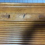 Solid oak notary double curtain filing cabinet 1900