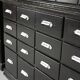 Large pair of antique apothecary cabinets painted black, Eastern Europe, 1910s
