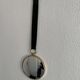 Vintage 1960s green witch's eye mirror - 20 x 67 cm