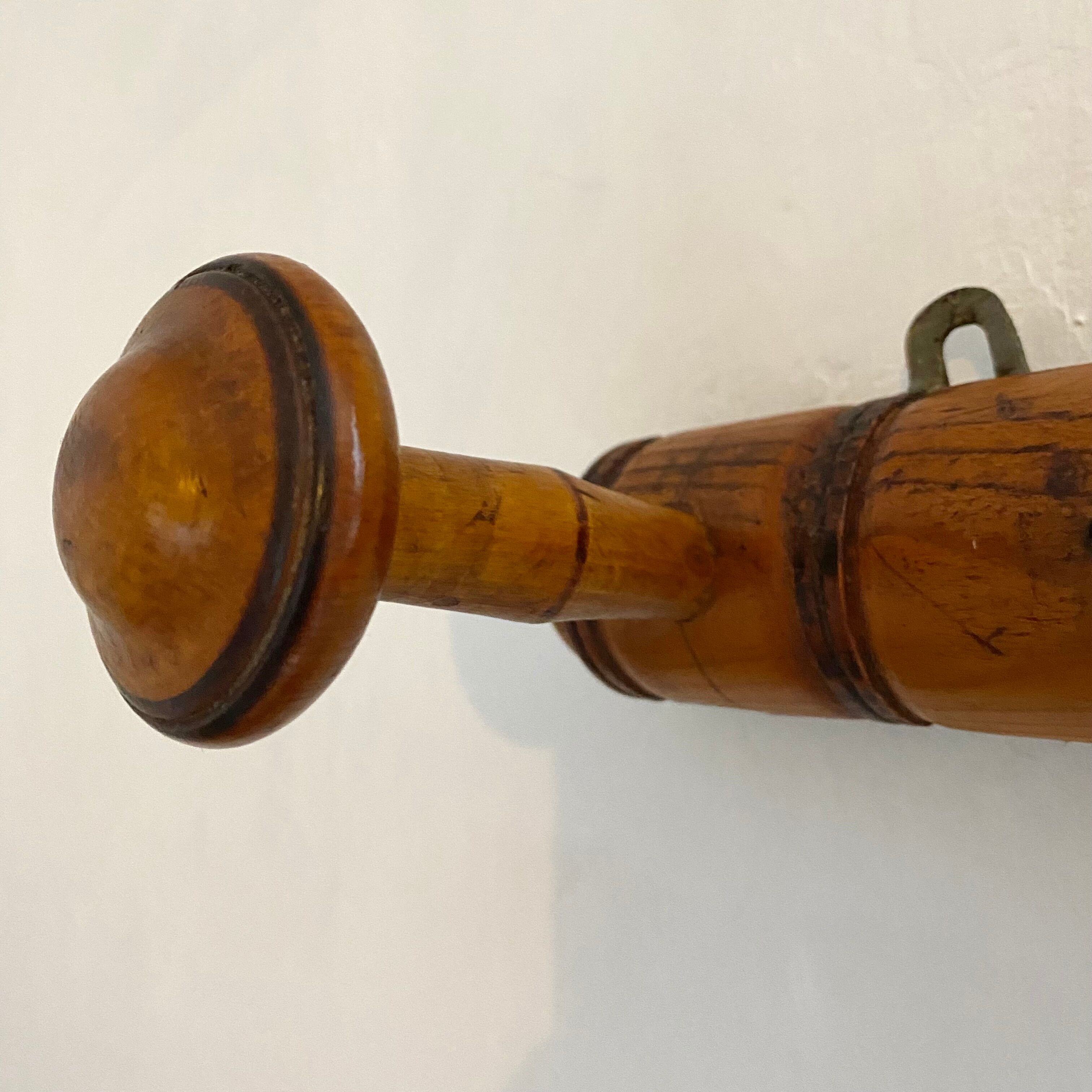 Antique wall coat rack