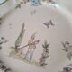 6 dinner plates with Moustiers de Longchamp decor. 1985