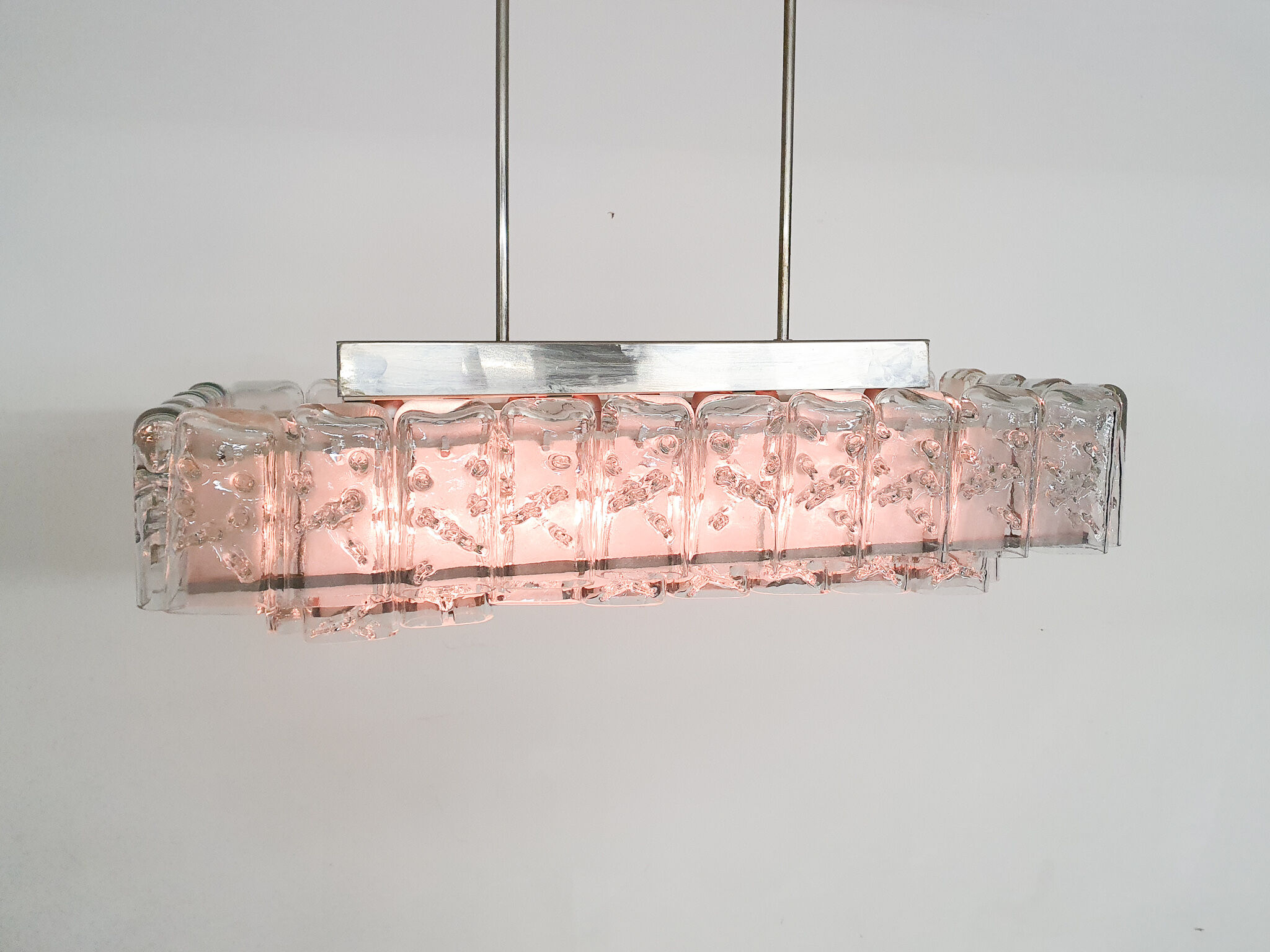 Glass chandelier by Doria, Germany 1960s