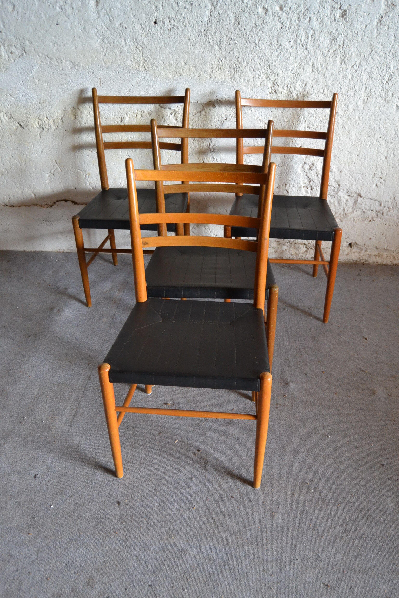 Série de 4 chaises scandinaves Gemla de Yngve Eckstöm