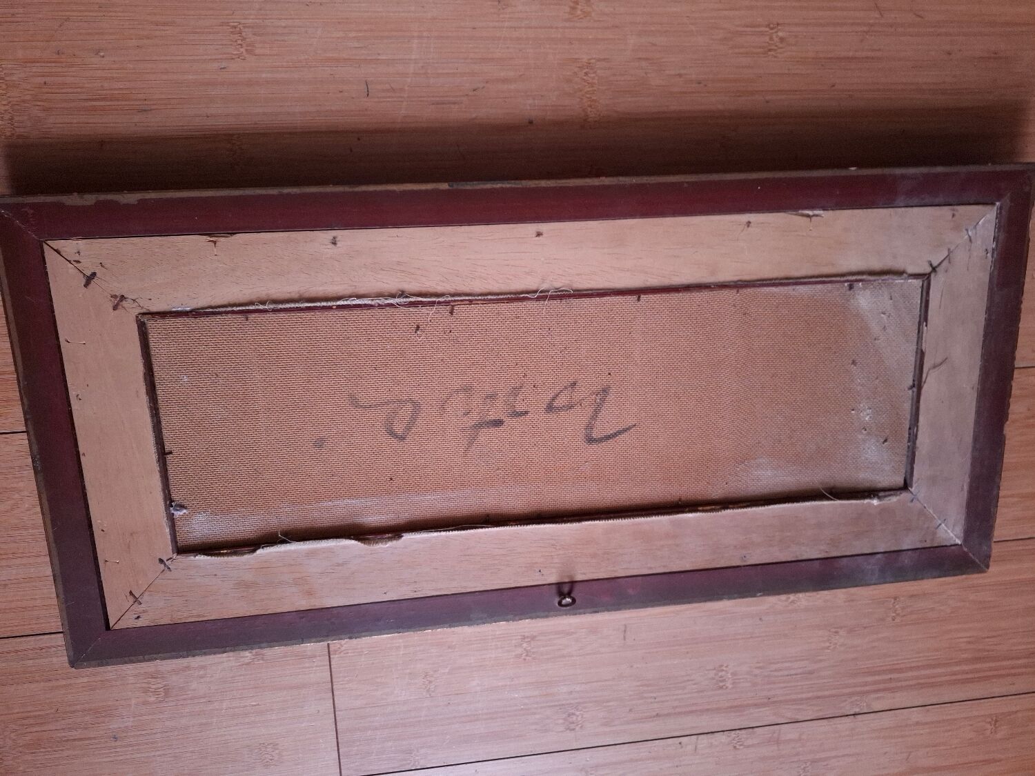 Oil on panel, still life with fish