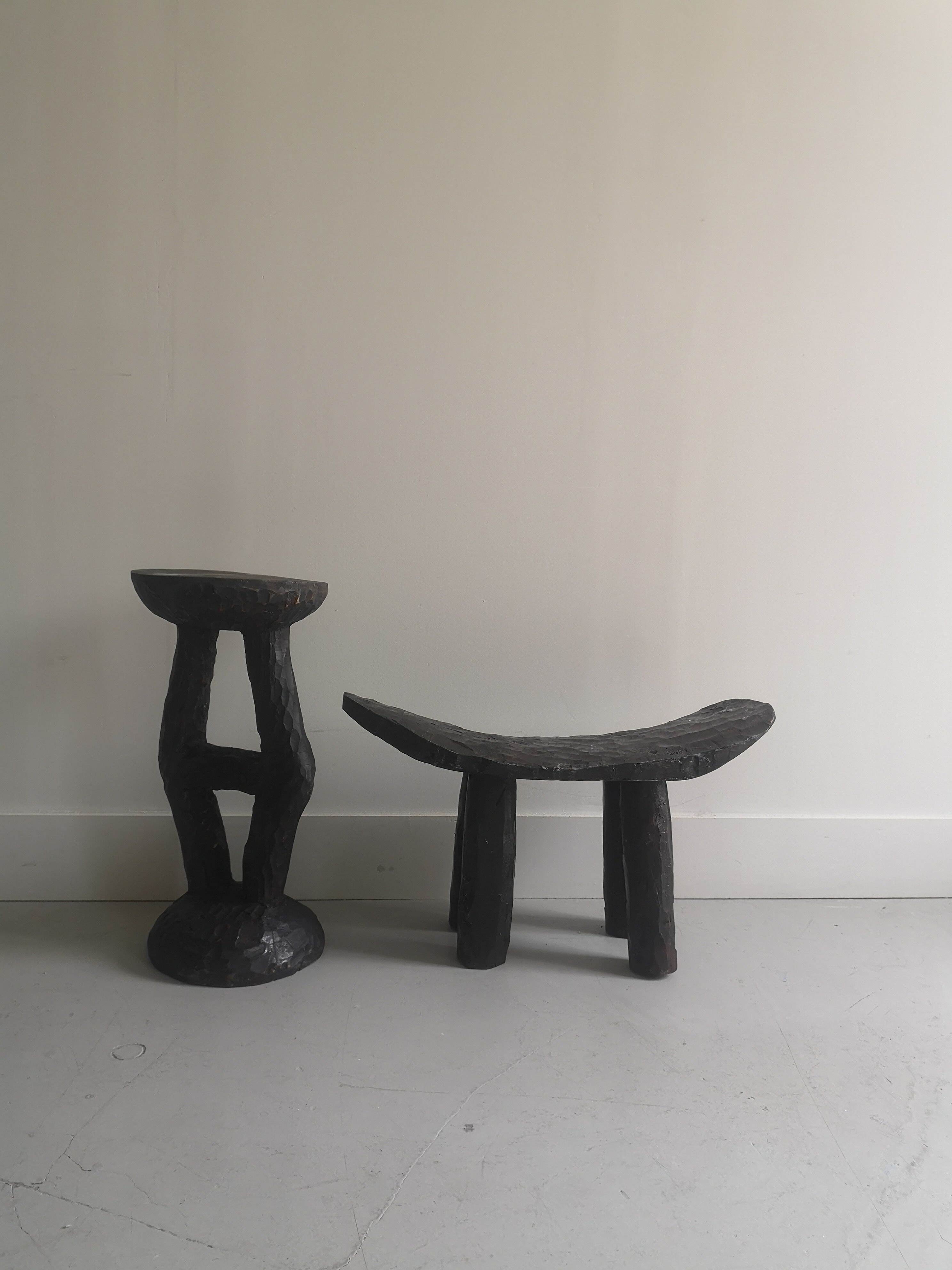 Wooden handmade yoga stool