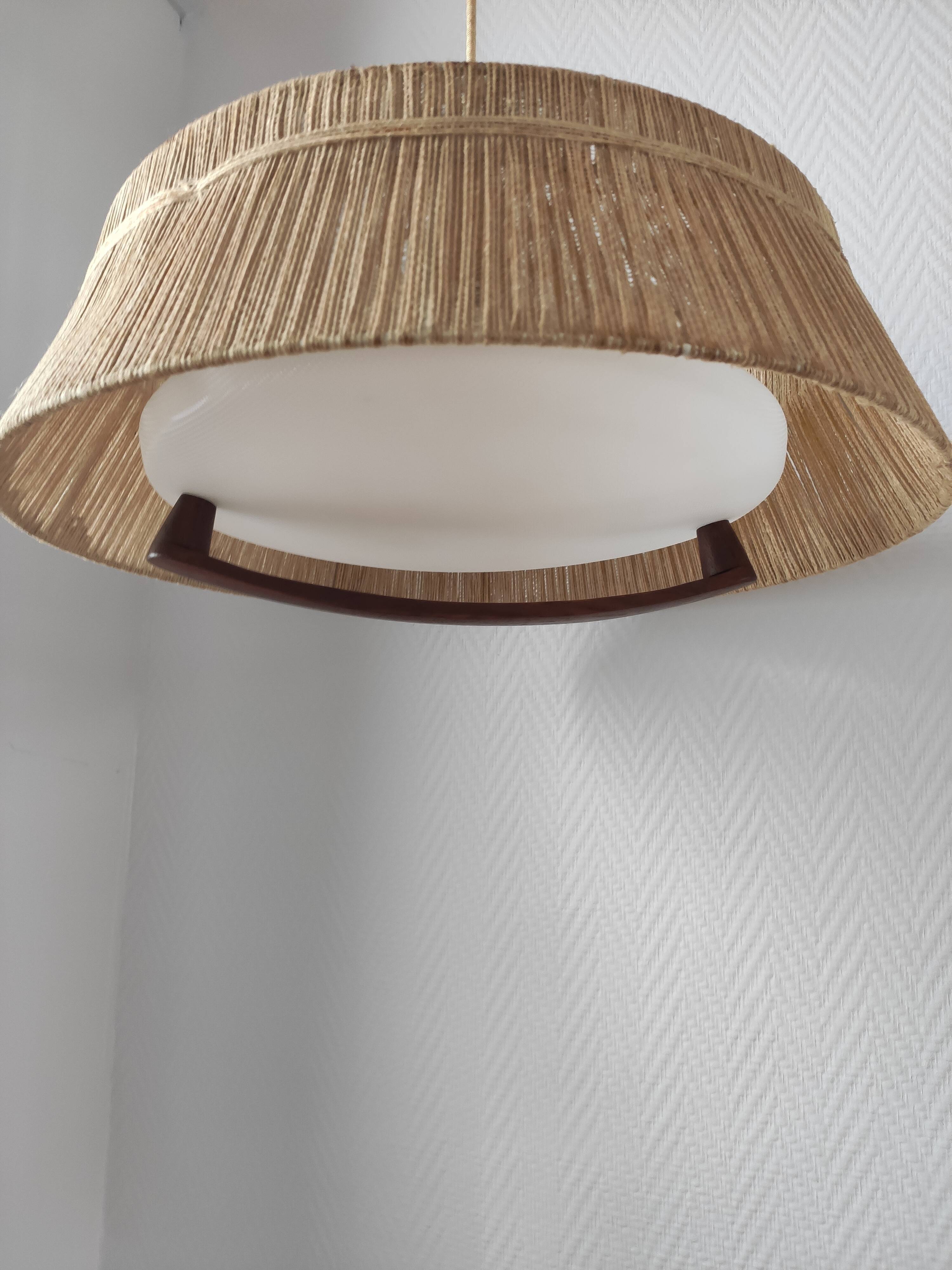 Teak and rope suspension 1960 Temde