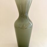 Opaline gray green vase