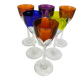 Baccarat, 6 verres Genova en cristal double couleur, 19 cm