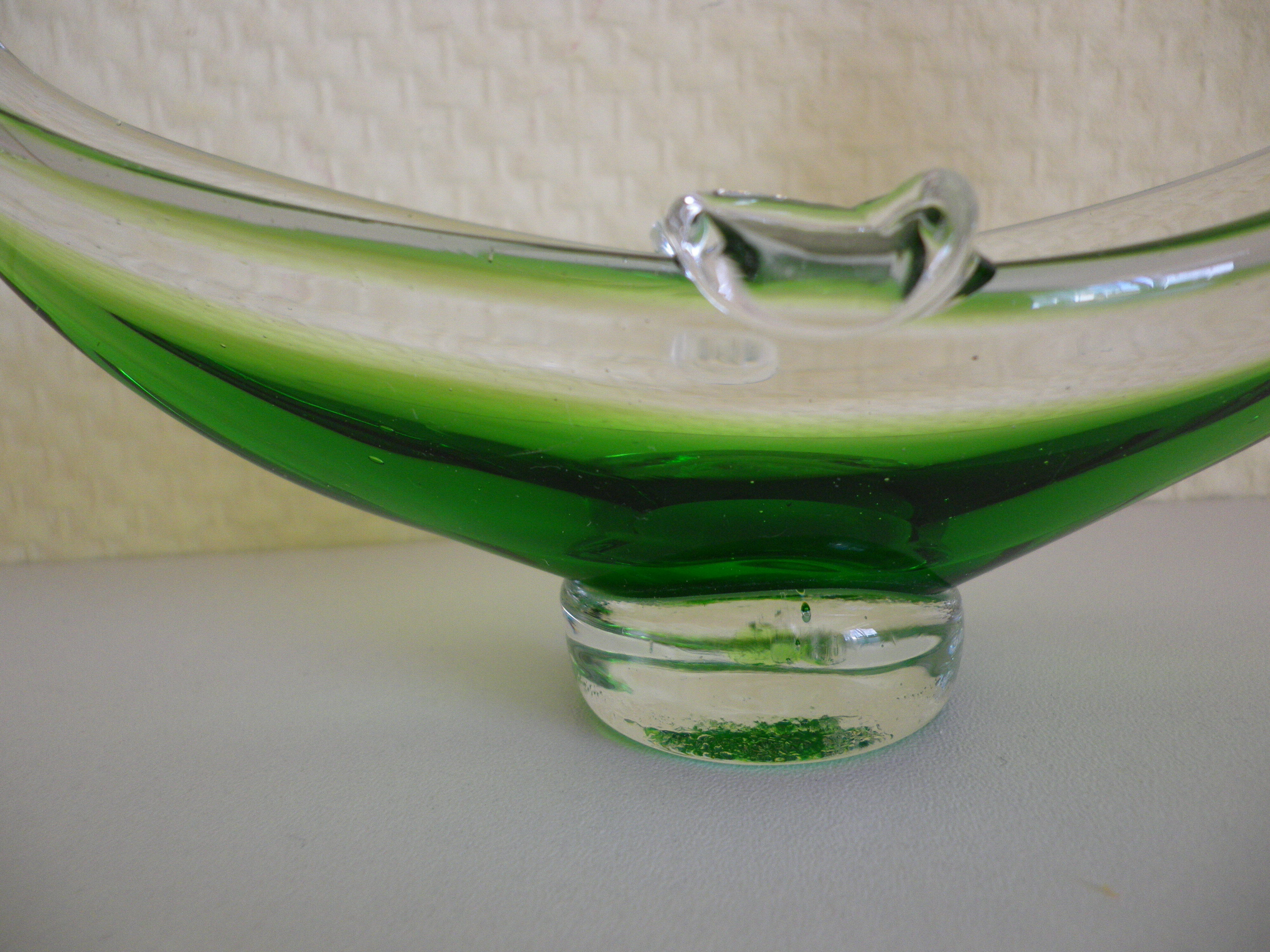 Murano glass ashtray in the shape of a gondola - Italy
