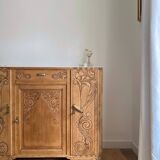 Art Deco oak sideboard with mirror (removable)