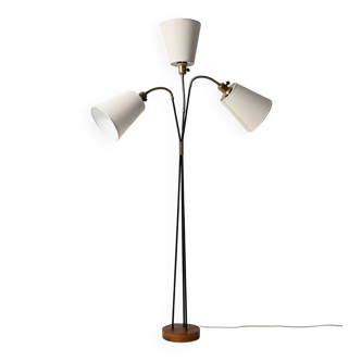 Scandinavian three-light floor lamp
