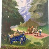 Painting on panel
