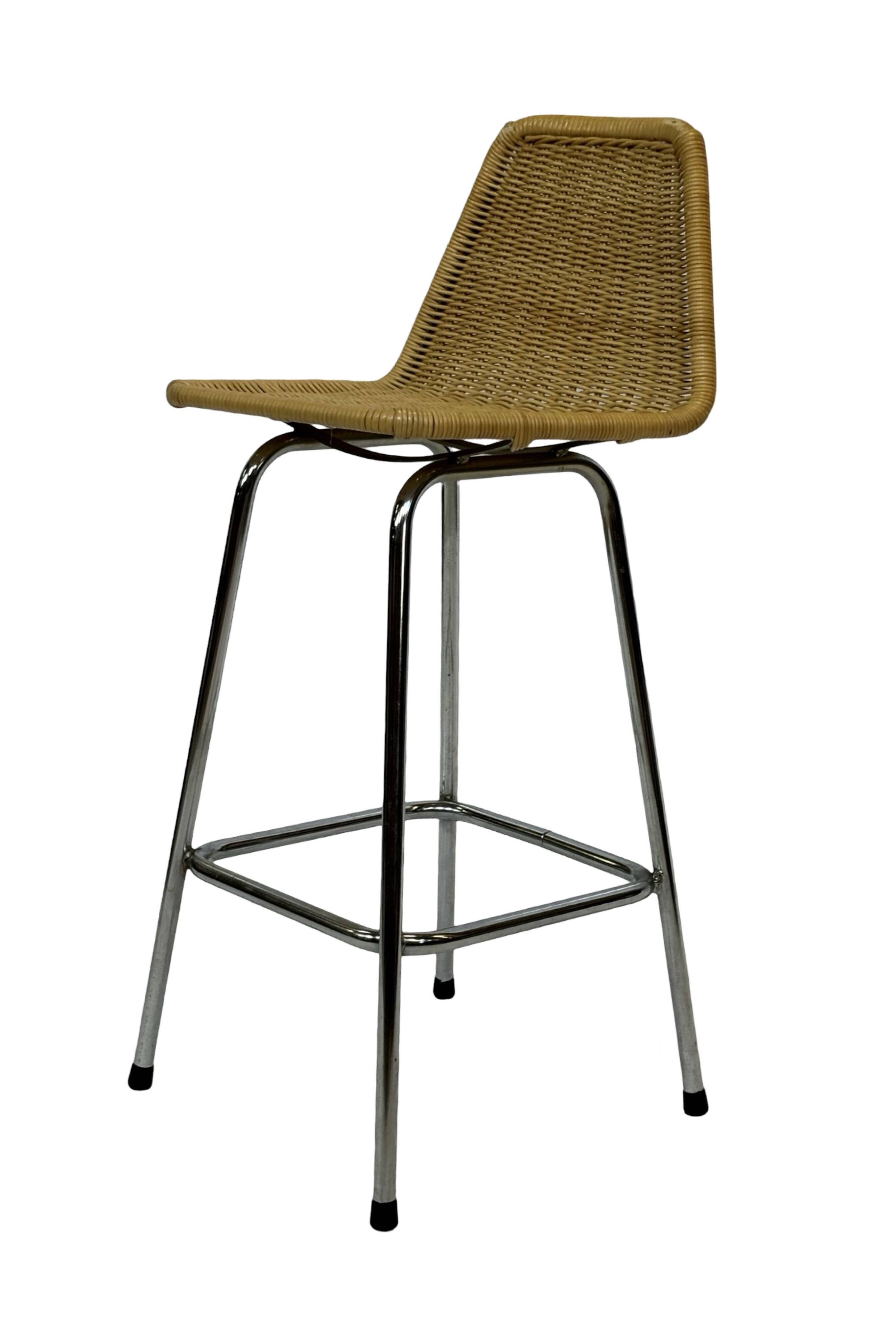 Vintage stool barstool Dirk van Sliedregt Rohe Noordwolde 1960 Netherlands