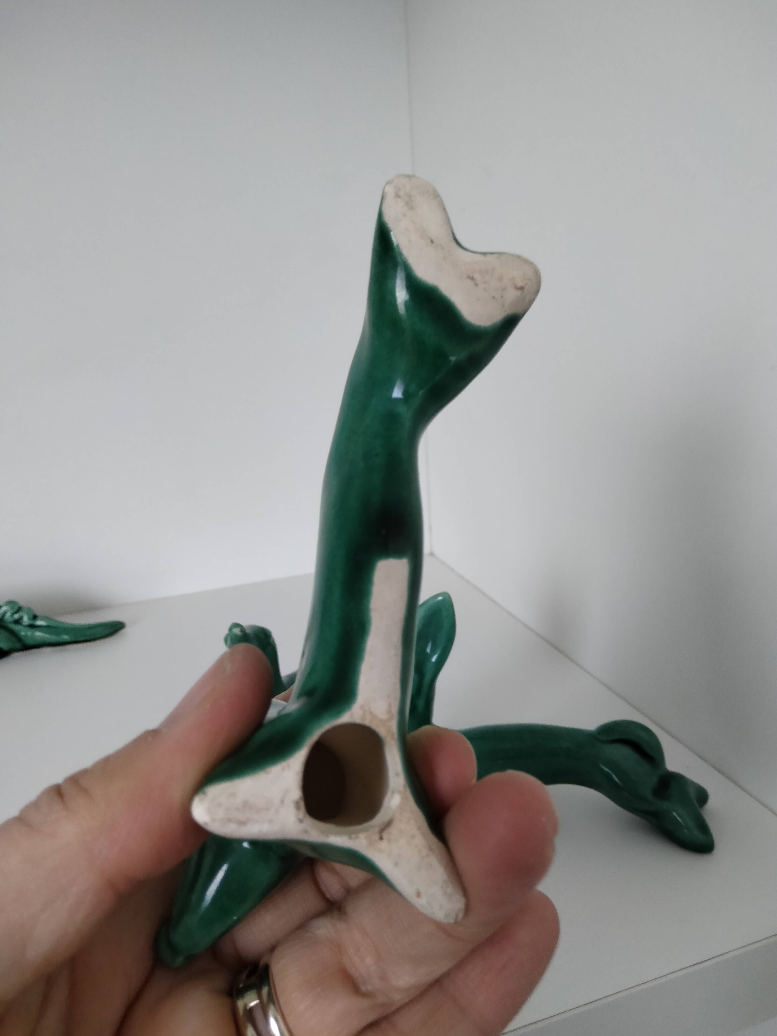 vintage knife rest in barbotine