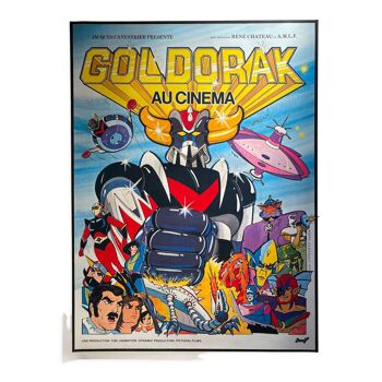 Affiche cinéma originale entoilée "Goldorak au cinéma" 120x160cm 1979