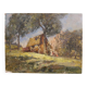 20th century Italian artwork, a countryside view with figures