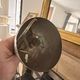 Vintage Space Age Chrome Metal Suspension Chandelier Sciolari