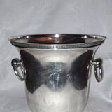 Apladur champagne bucket in silver metal.