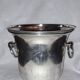 Apladur champagne bucket in silver metal.