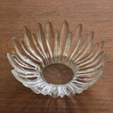 1970s brutalist art glass vessel 'Alaska' by Uno Westerberg for Pukeberg Sweden.