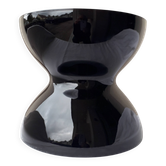 Vase diabolo noir en verre Nelsson