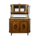 Superb Louis XVI two-body buffet in marquetry and gilded bronzes circa 1880
