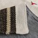 5x7 Turkish Hand-Woven Beige & Brown Striped Kilim Carpet, 144x202Cm