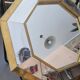 1970s octagonal mirror