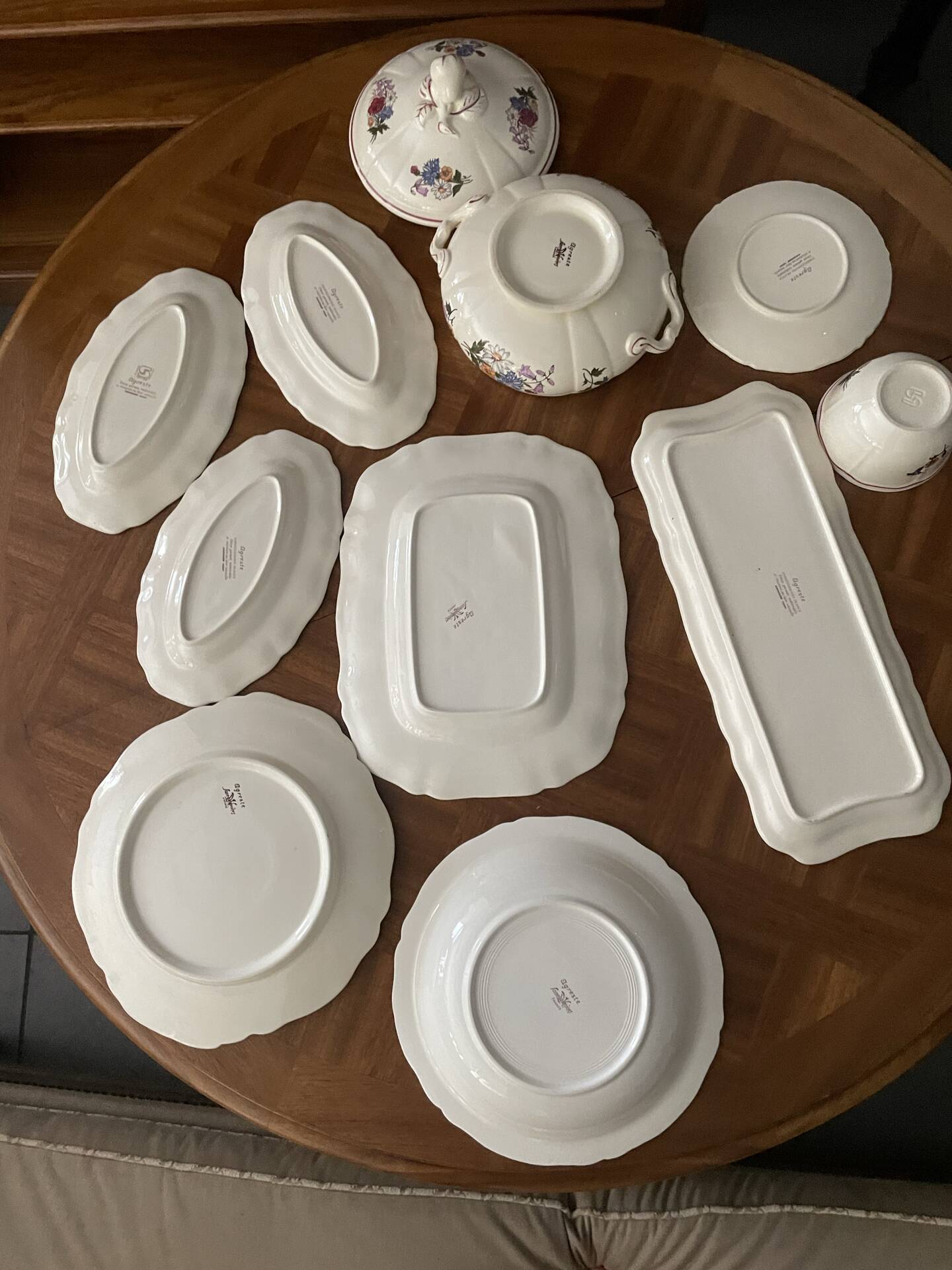 Service de table, Sarreguemines Agreste.39pcs